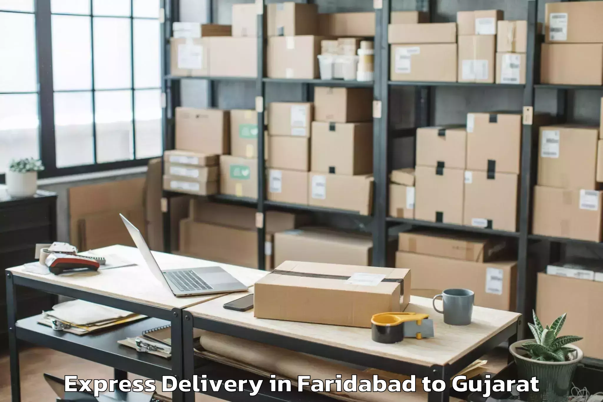 Reliable Faridabad to Kalol Gujarat Express Delivery